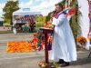 Padre Xavier Aponte blesses the altar.