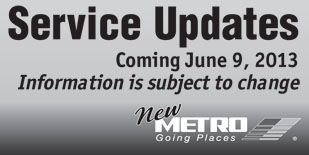 metro service update
