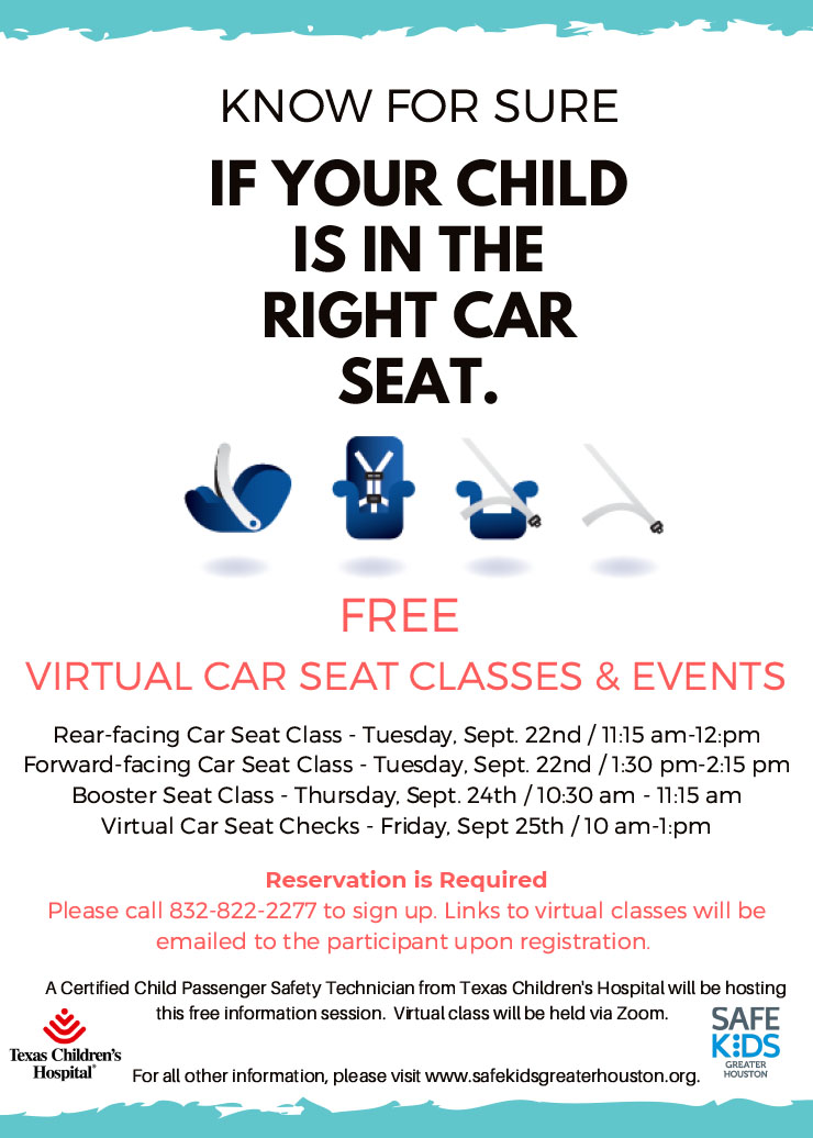 Know for Sure if Your Child is in the Right Car Seat – East Aldine ...