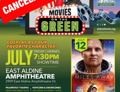 CANCELED: East Aldine’s Movies on the Green – A Million Miles Away, July 12