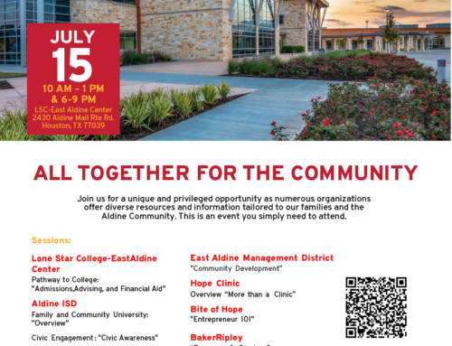 Aldine ISD: All Together for the Community, July 15