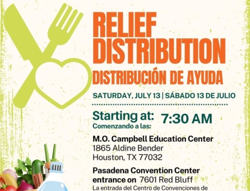 Relief Distributions: Tomorrow, July 13th, beginning at 7:30 a.m.