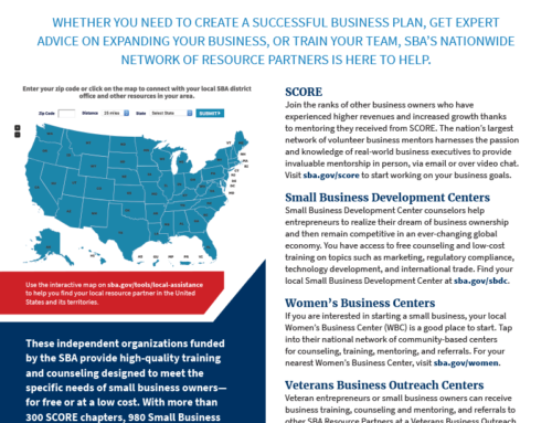 SBA Funding 101 and Resource Partners