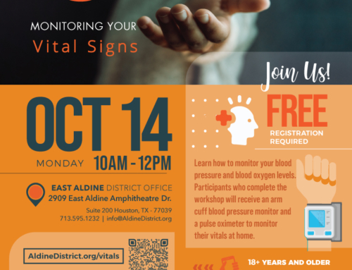 Workshop: Monitoring Your Vital Signs, Oct. 14