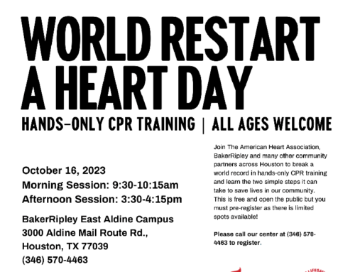 BakerRipley: World Restart a Heart Day, Oct. 16