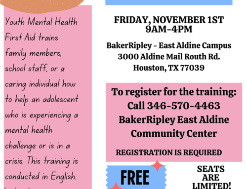 Youth Mental Health First Aid Training, Nov. 1