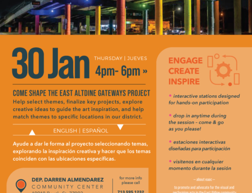 East Aldine Gateways Community Event – Engage, Create, Inspire, Jan. 30