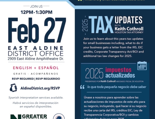 Small Business Free Seminar Luncheon Series: 2025 Tax Updates | Feb. 27