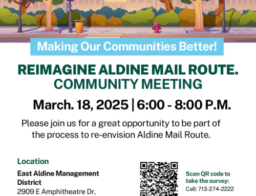 Reimagine Aldine Mail Route – Community Meeting, March 18