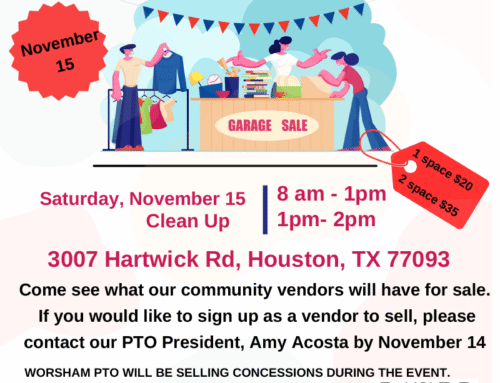 Worsham Elementary Garage Sale, Nov. 15