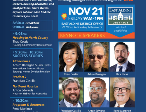 East Aldine District’s Housing Forum & Resource Fair, Nov. 21