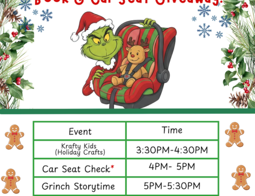 Grinch Story Time – Free Holiday Book & Car Seat Giveaway, Dec. 10