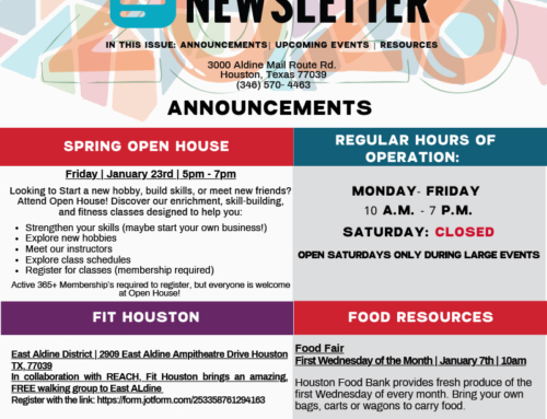 BakerRipley East Aldine – January Updates