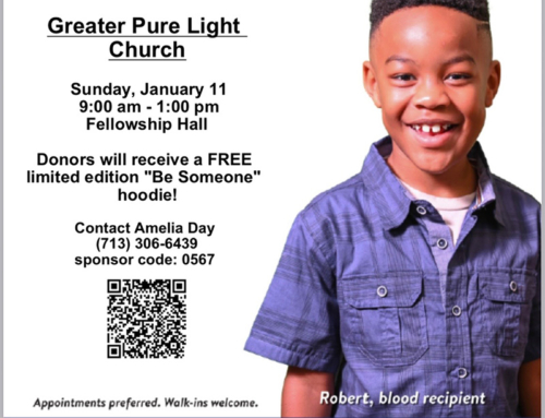 Blood Drive at Greater Pure Light Church, Jan. 11