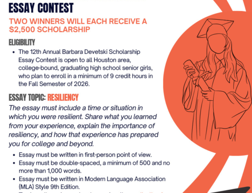 12th Annual Barbara Devetski Scholarship Essay Contest Accepting Applications