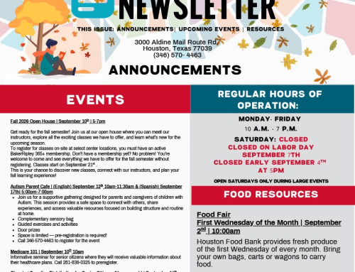 BakerRipley East Aldine – September Updates